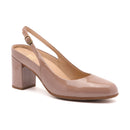 Tempo Slingback Tan Pat Metatarsalgia