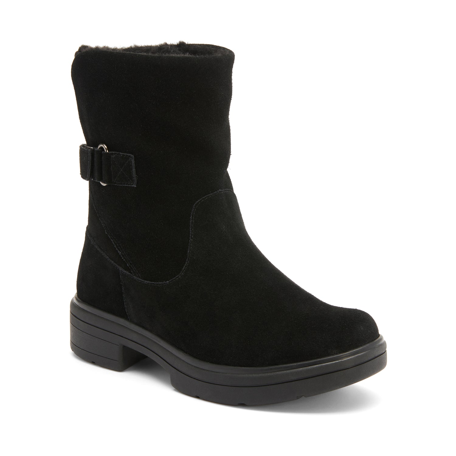 Vista Mid Boot Black Suede Metatarsalgia